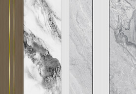 大理石组合背景墙