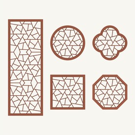 中式花纹 窗花格 镂空隔断