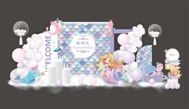 美人鱼生日布置