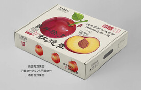 李子包装 红脆李礼盒