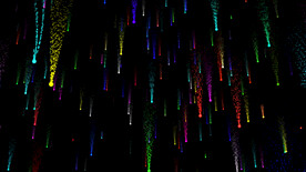 4K绚丽光线下雨动画AE模板