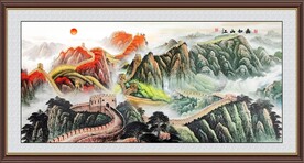 万里长城国画
