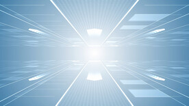 简约干净科技三维背景AE模板