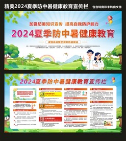 夏季防中暑健康教育宣传栏