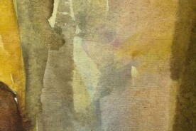 创意水彩抽象艺术画水彩晕染