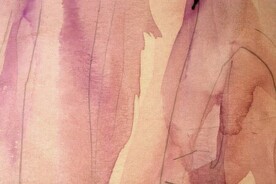 创意水彩抽象艺术画水彩晕染