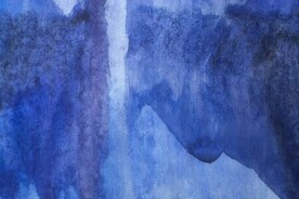 创意水彩抽象艺术画水彩晕染