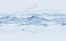 新中式电视背景墙