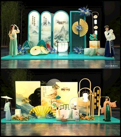 中国风美陈国潮打卡DP点