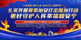 夏季治安打击整治行动展板