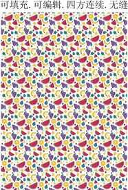 葡萄 西瓜 甜品 水果图案