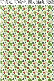 树莓 水果植物花卉 服装印花