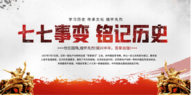 七七事变活动展板