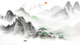 意境山水风景背景