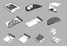 抽屉防滑垫子使用手绘图