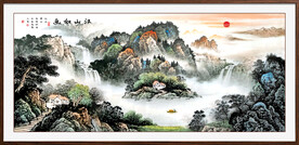 聚宝盆风水画国画