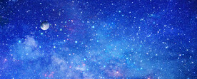 蓝色星空背景图