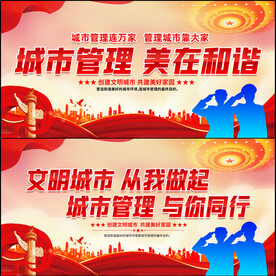 城市管理宣传展板