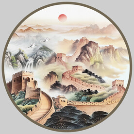 长城山水画