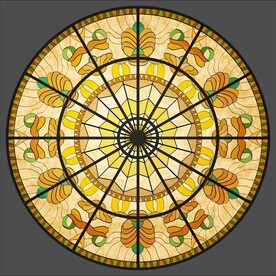 教堂玻璃彩色花窗 