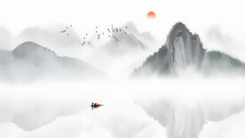 中国风水墨背景