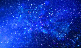 蓝色宇宙星空背景墙