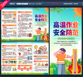 高温作业三折页