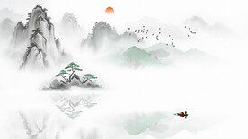 中式客厅沙发背景