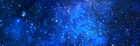 巨幅蓝色星空背景墙