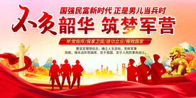 参军当兵宣传展板