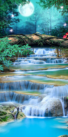 梦幻中欧式风景背景玄关