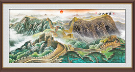 长城山水画