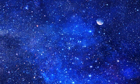 蓝色宇宙星空背景