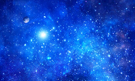 蓝色宇宙星空背景