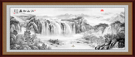 水墨国画山水