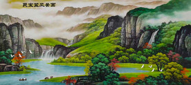 客厅山水风景画