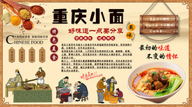 重庆小面背景墙