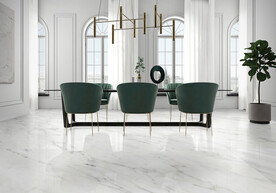 法式 别墅白色调 客餐厅