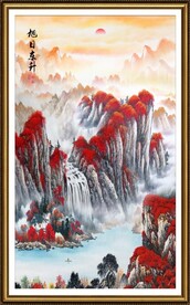 鸿运当头国画