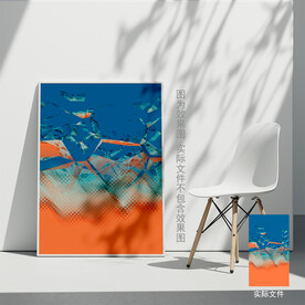 抽象几何装饰画