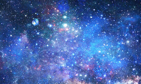 蓝色银河宇宙星空背景