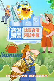 高温预警防止中暑公益广告