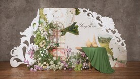 油画风婚礼su模型