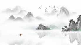 新中式意境山水画