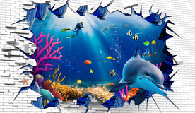 海底世界创意画