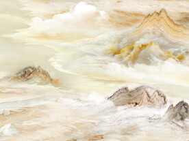  大理石纹山水