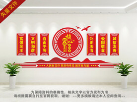 社会主义核心价值观文化墙