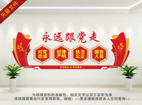 永远跟党走文化墙