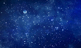 蓝色星空高清图