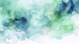 绿色水彩水墨背景